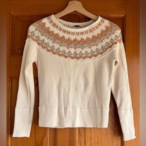 Free People Fair Isle Mandala Swit Thermal Top